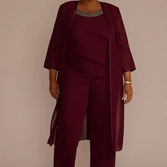 David's Bridal Jackets & Blazers - Three piece pantsuit